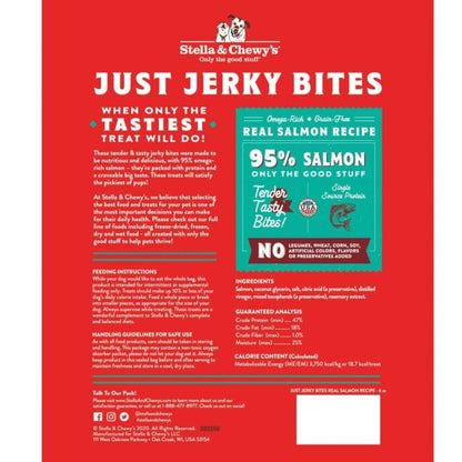 STELLA & CHEWY'S® JUST JERKY BITES REAL SALMON RECIPE DOG TREAT 6 OZ