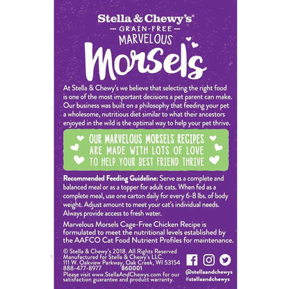 STELLA & CHEWY'S® MARVELOUS MORSELS CAGE-FREE CHICKEN WET CAT FOOD 5.5 OZ x6