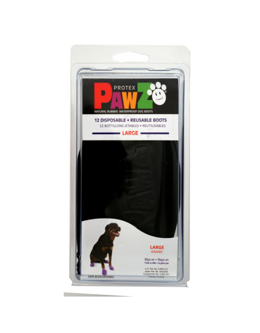 PAWZ® RUBBER DOG BOOTS BLACK