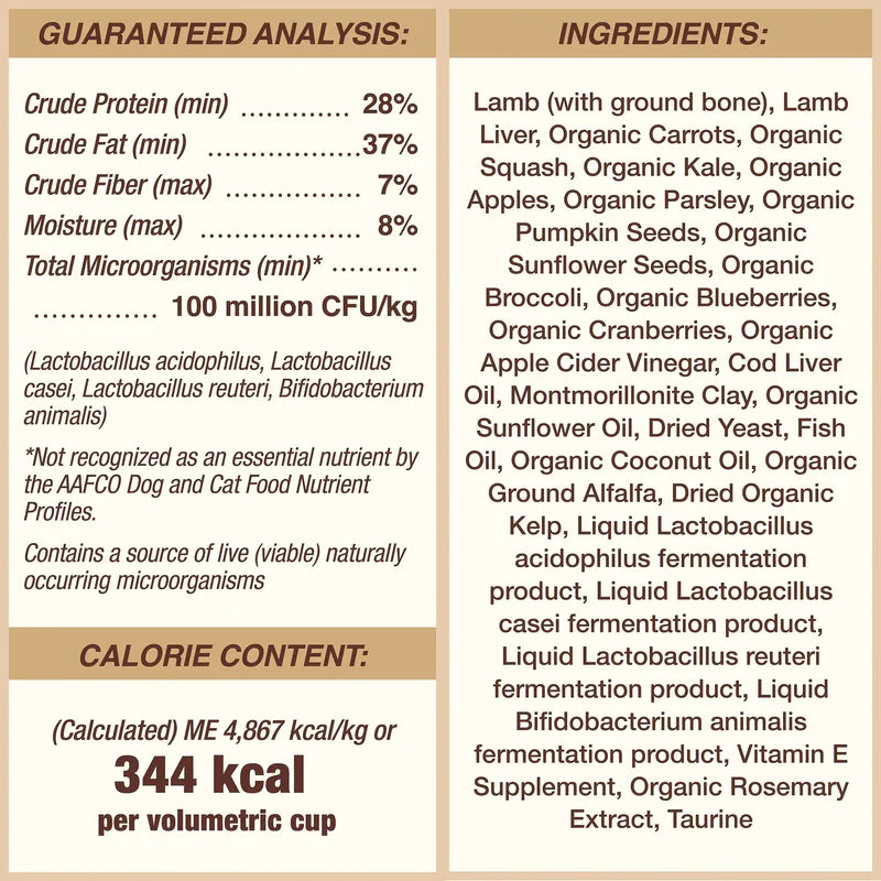 PRIMAL Freeze Dried Raw Pronto Lamb Recipe DOG