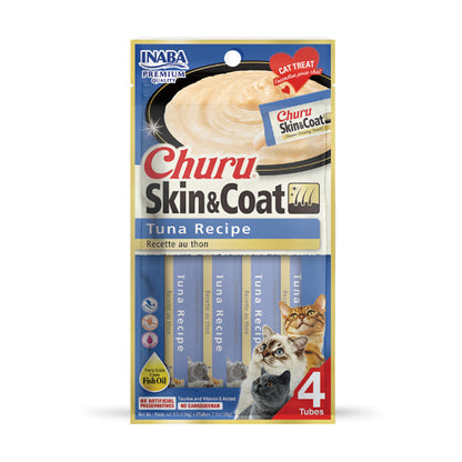 Inaba Cat Churu Skin & Coat - Chicken/Tuna Recipe 70g - 3pk