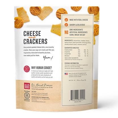 The Honest Kitchen® Cheese and Crackers made with Cheddar & Beef Bone Broth Dog Treat 3.5oz