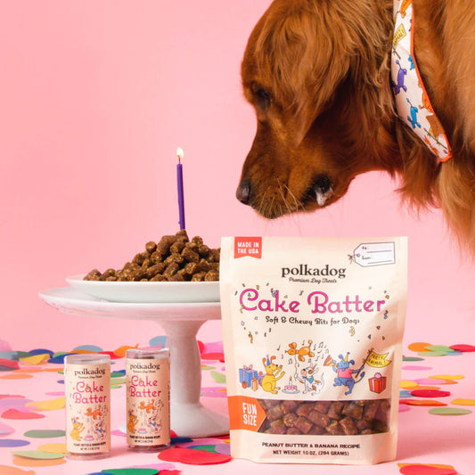 Polkadog Mini Tube: Cake Batter Soft & Chewy - Peanut Butter & Banana