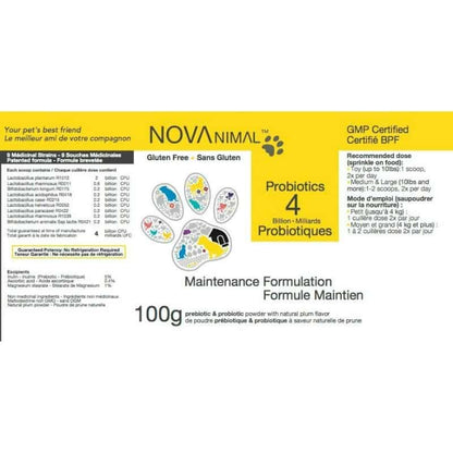 NOVAnimal Maintenance Formulation PROBIOTICS