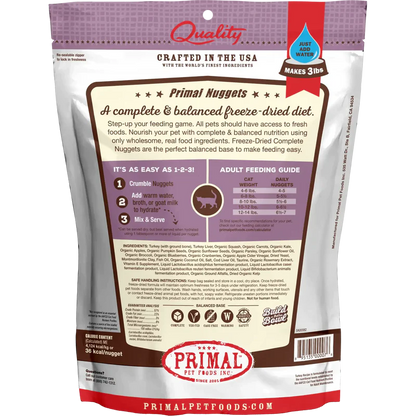 Primal Freeze Dried Turkey Nuggets Cat