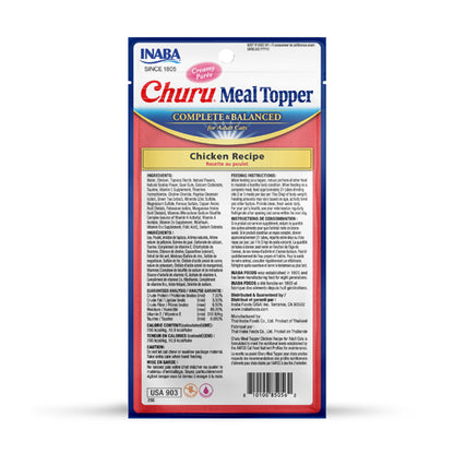 Inaba Cat Churu Meal Topper - Chicken Recipe 56g - 3pk