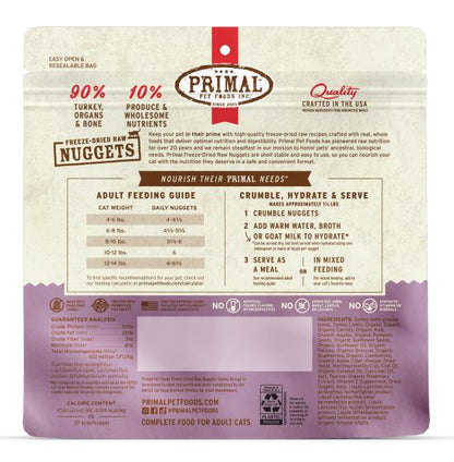 Primal Freeze Dried Turkey Nuggets Cat