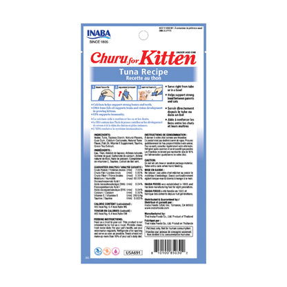 Inaba Cat Churu - Kitten - Chicken/Tuna Recipe 56g - 3pk