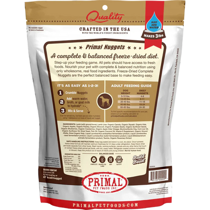 Primal Freeze Dried Lamb Nuggets Dog