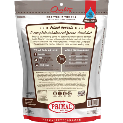 Primal Freeze Dried Venison Nuggets Dog