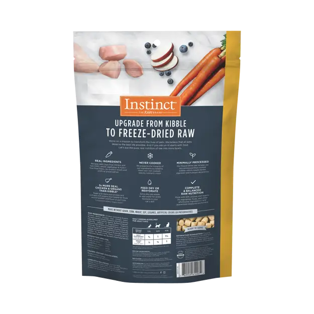 Instinct Freeze-Dried Raw Meals Grain-Free Cat Food Chicken Recipe 9.5oz
