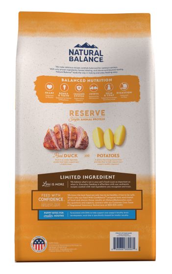 Natural Balance Limited Ingredient Grain Free Duck And Potato Puppy Dog