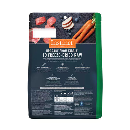 Instinct Freeze-Dried Raw Meals Grain-Free Dog Food Grass-Fed Lamb Recipe