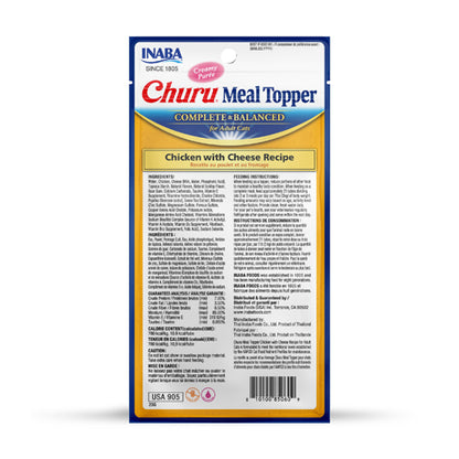 Inaba Cat Churu Meal Topper - Chicken with Cheese Recipe 56g - 3pk