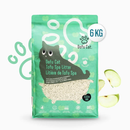 Dofu Cat Tofu Spa Litter, Sweet Apple - 6kg