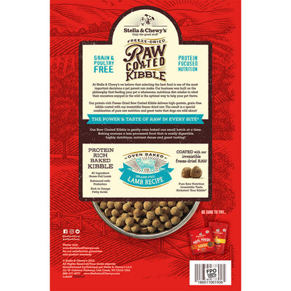 STELLA & CHEWY'S® GRASS-FED LAMB RAW COATED KIBBLE DRY DOG FOOD