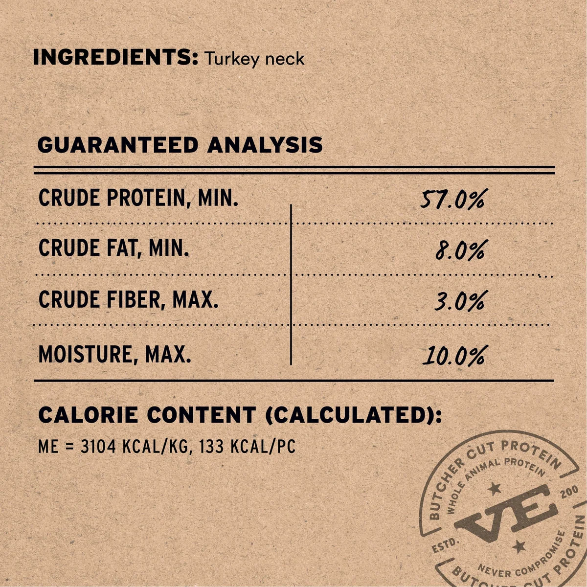 Vital Essentials® RAW BAR Freeze-Dried Raw Turkey Necks Dog Snacks