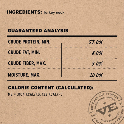 Vital Essentials® RAW BAR Freeze-Dried Raw Turkey Necks Dog Snacks