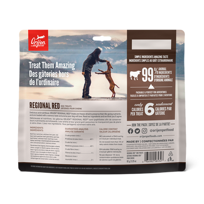 Orijen Regional Red Freeze-Dried Dog Treats 92G