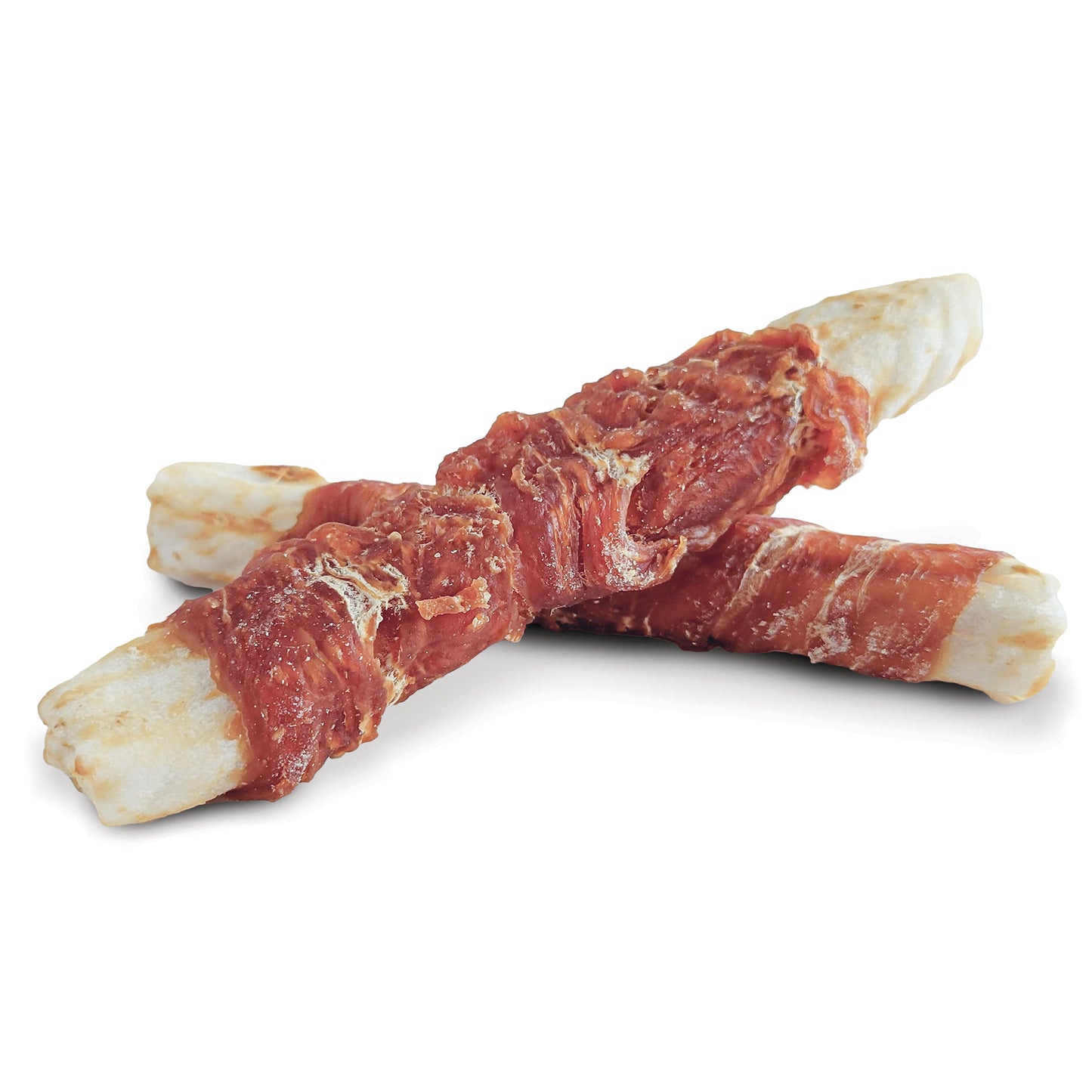 Dogit Snack Bar Rawhide - Chicken-Wrapped Rolls - 2 pcs (15.2 cm/6 in)