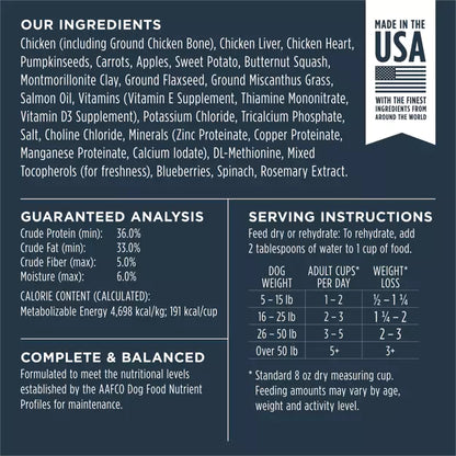 Instinct Freeze-Dried Raw Meals Grain-Free Dog Food Chicken Recipe
