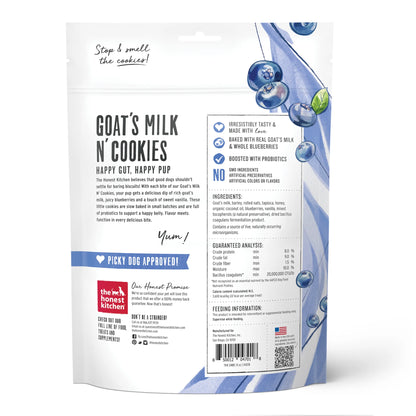 THE HONEST KITCHEN® GOAT'S MILK N' COOKIES BLUEBERRIES & VANILLA FOR DOGS 8 OZ