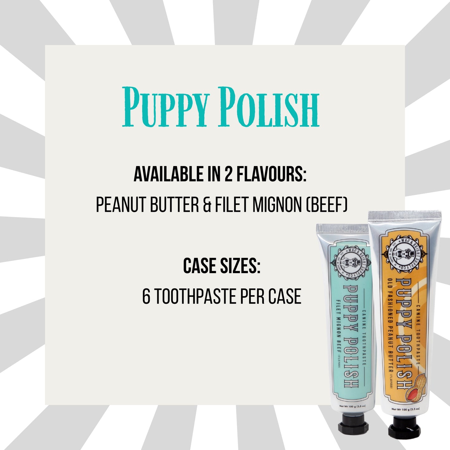 Wag & Bright Puppy Polish Toothpaste - Old Fashioned Peanut Butter