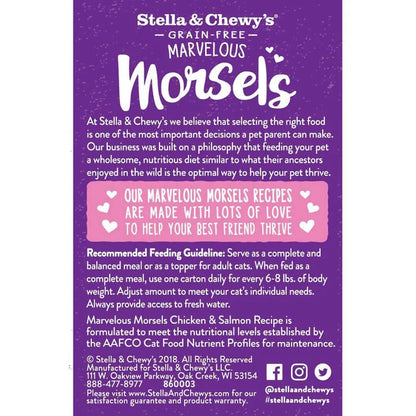 STELLA & CHEWY'S® MARVELOUS MORSELS CHICKEN & SALMON MEDLEY WET CAT FOOD 5.5 OZ x6