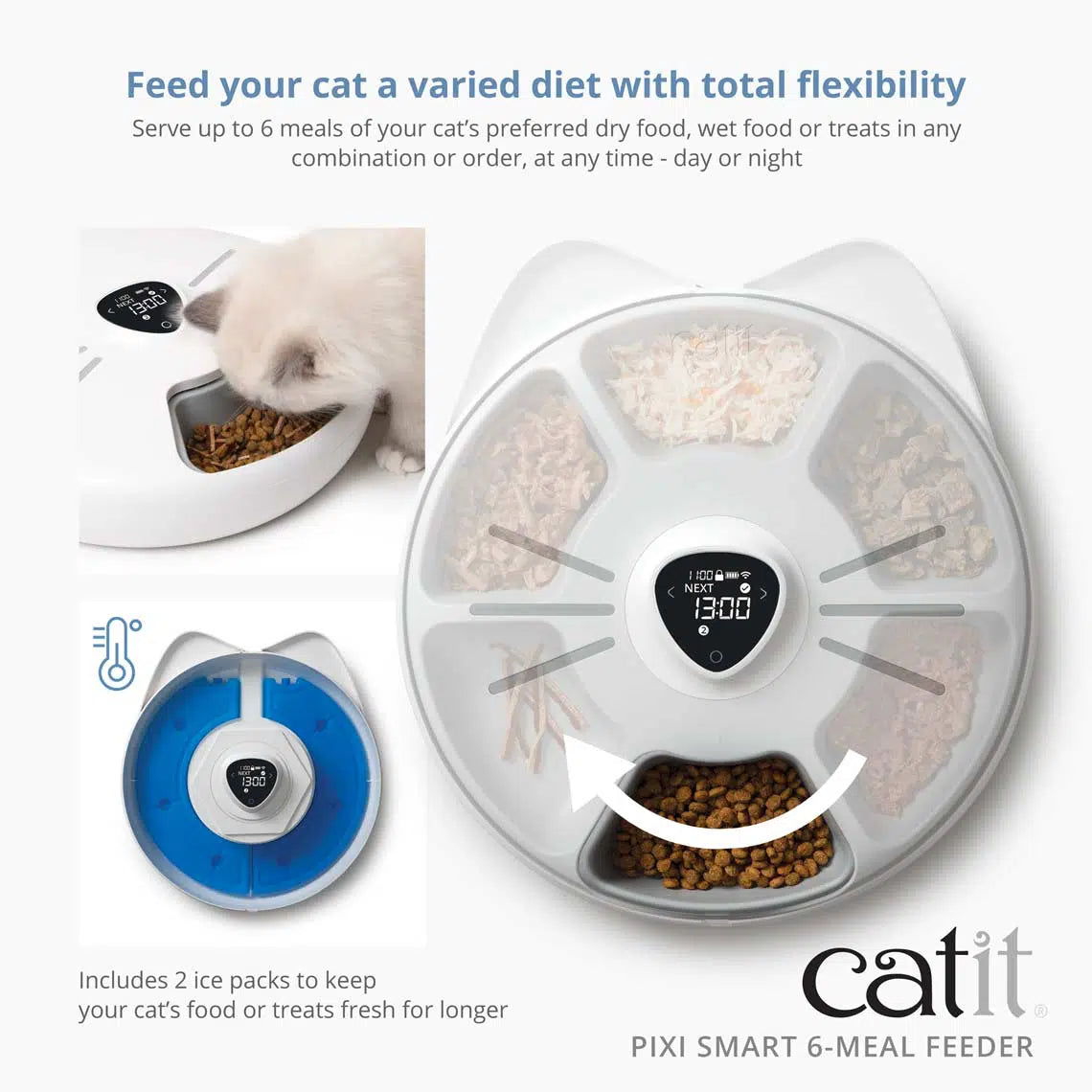 Catit Pixi Smart 6-Meal Feeder