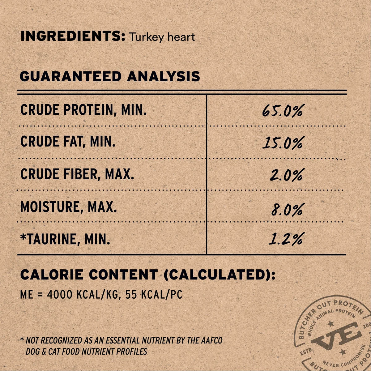 Vital Essentials® RAW BAR Freeze-Dried Raw Turkey Heart Dog Snacks