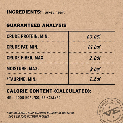 Vital Essentials® RAW BAR Freeze-Dried Raw Turkey Heart Dog Snacks