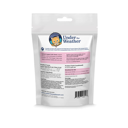 Under the Weather - Soft Chew Cat Supplements - Hairball Support