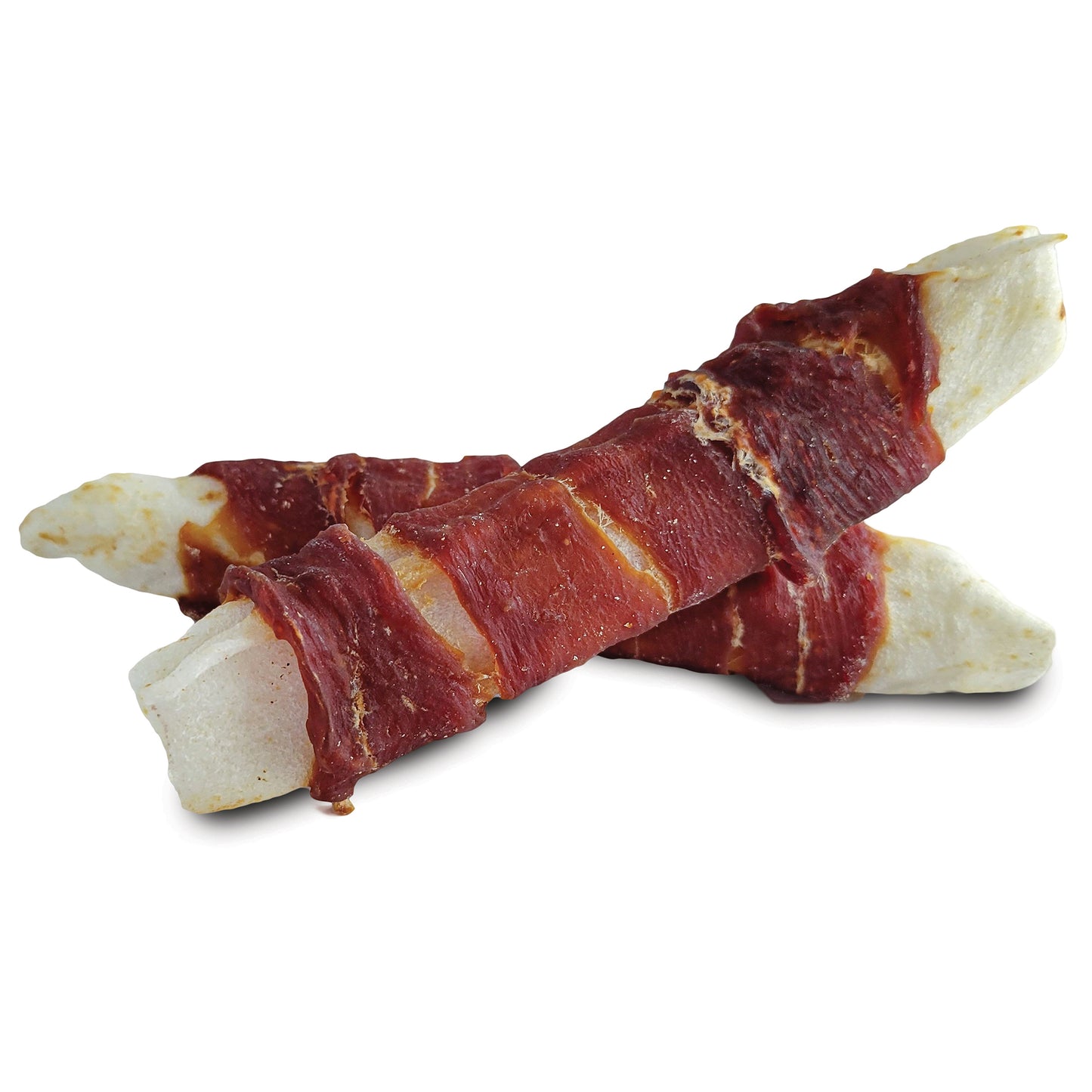 Dogit Snack Bar Rawhide - Duck-Wrapped Rolls - 2 pcs (15.2 cm/6 in)