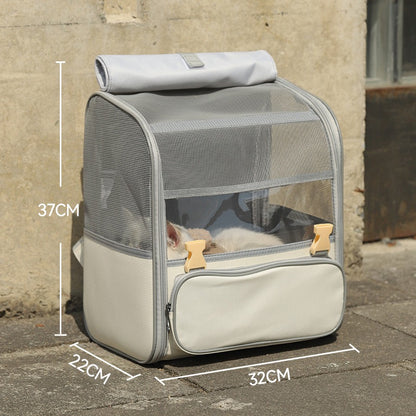 Breathable Pet Carrier Bakcpack - Grey