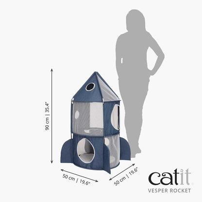 Catit Vesper Rocket 50 x 50 x 90 cm (19.6 in x 19.6 in x 35.4 in)