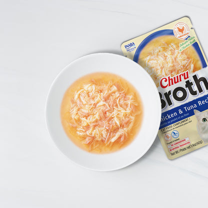 Inaba Cat Churu Broth - Chicken Recipe 40g - 3pk