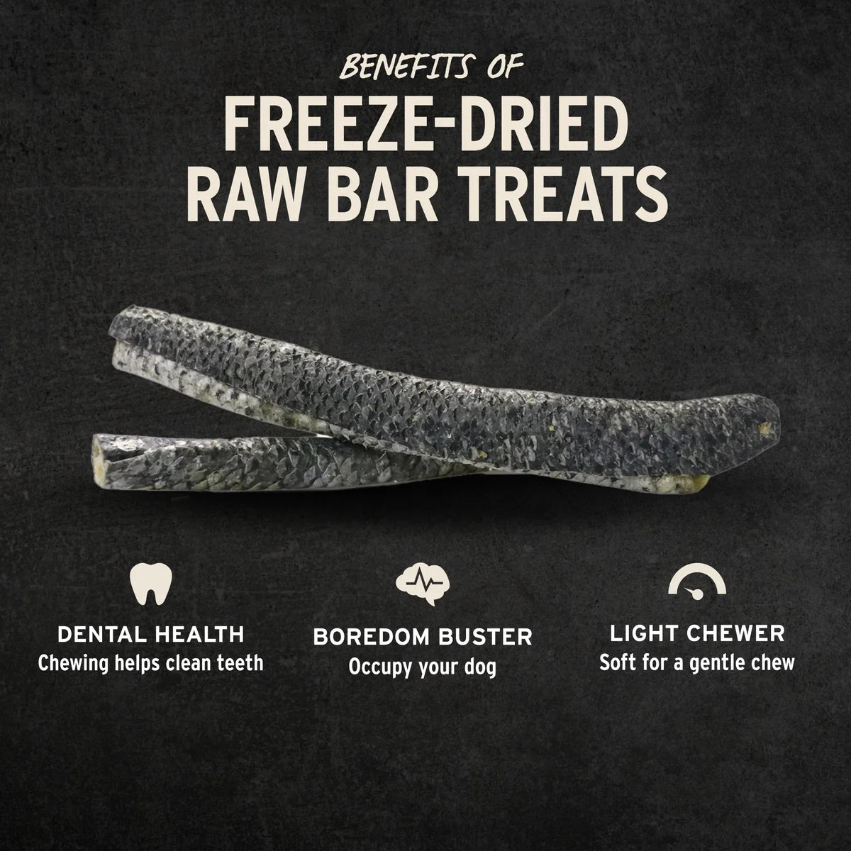 Vital Essentials® RAW BAR Freeze-Dried Raw Salmon Skins Dog Snacks