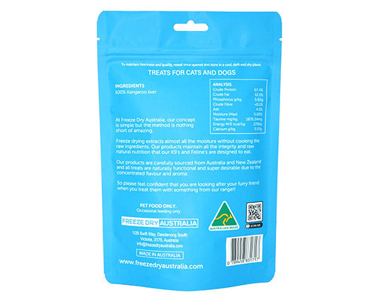 FDA FREEZE DRIED KANGAROO LIVER 100GM