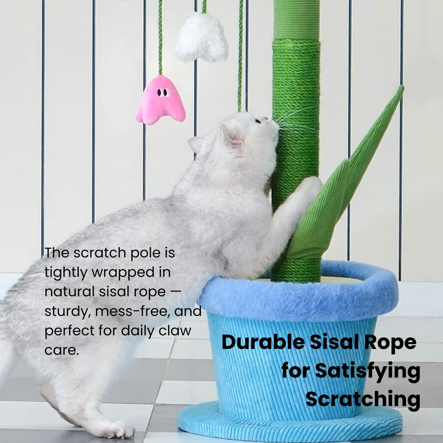 ZEZE Blooming Lily Cat Scratch Post