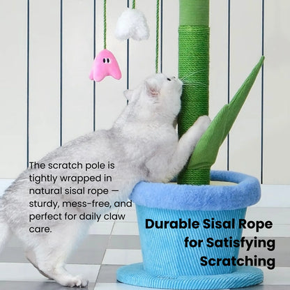 ZEZE Blooming Lily Cat Scratch Post