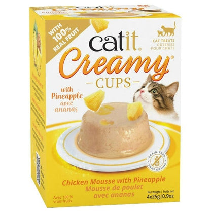 Catit Creamy Cups - Chicken Mousse with Pineapple - 25g*3