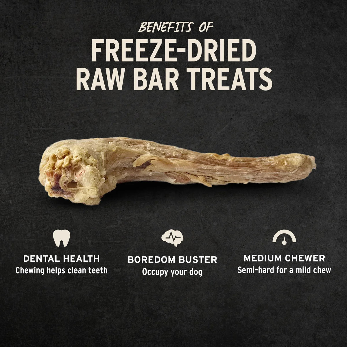 Vital Essentials® RAW BAR Freeze-Dried Raw Turkey Necks Dog Snacks