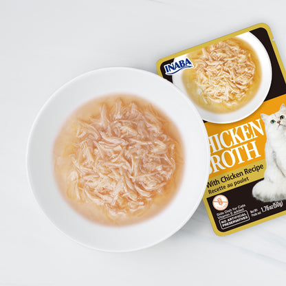 Inaba Cat Chicken Broth - Chicken & Tuna Recipe 40g - 3pk