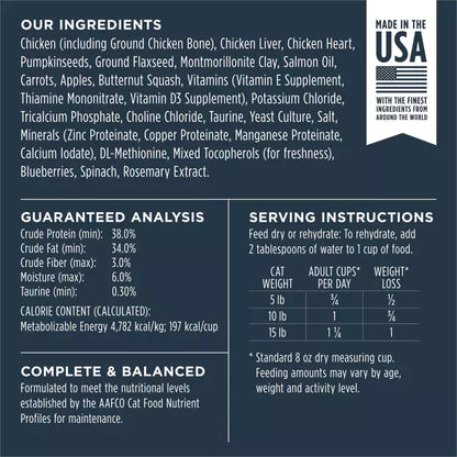 Instinct Freeze-Dried Raw Meals Grain-Free Cat Food Chicken Recipe 9.5oz