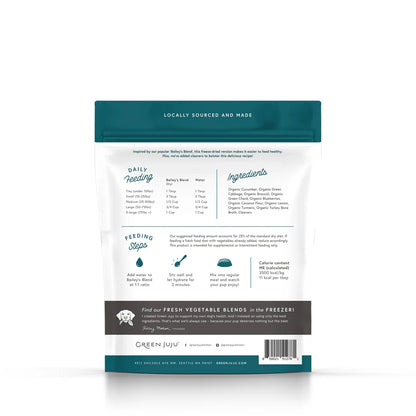 Green Juju Dog Freeze Dried Bailey's Blend with Cleavers