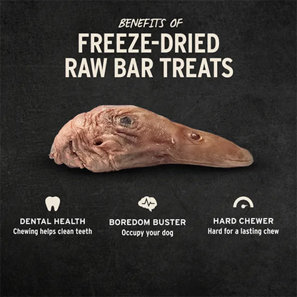 Vital Essentials® RAW BAR Freeze-Dried Raw Duck Head Dog Snacks