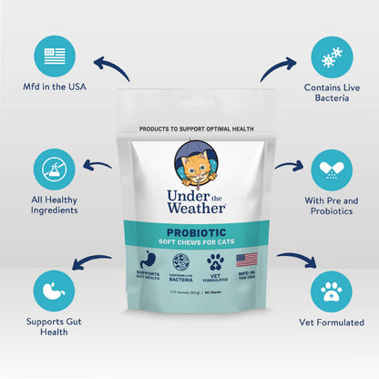 Under the Weather - Soft Chew Cat Supplements - Probiotic