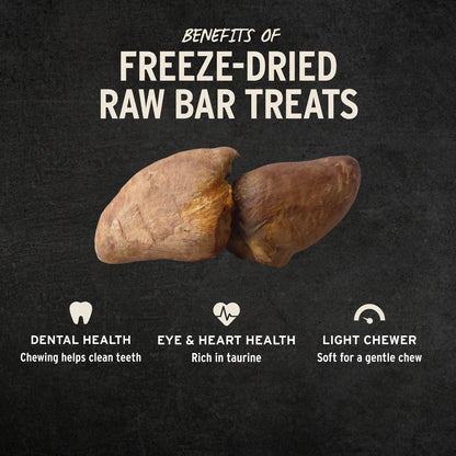 Vital Essentials® RAW BAR Freeze-Dried Raw Turkey Heart Dog Snacks