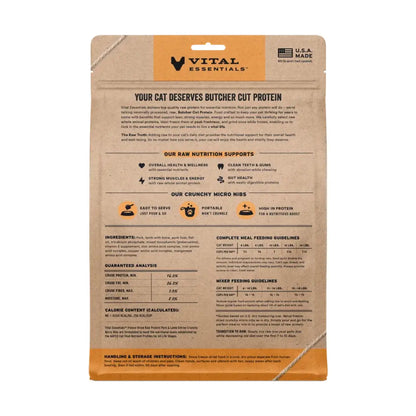 Vital Essentials Freeze-Dried Raw Micro Nibs Cat Food Pork & Lamb 12 oz