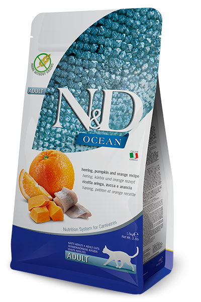 Farmina N&D Ocean Feline Herring, Orange & Pumpkin
